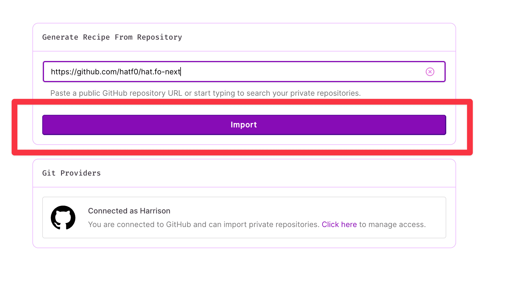 Recipe generation! We do it!