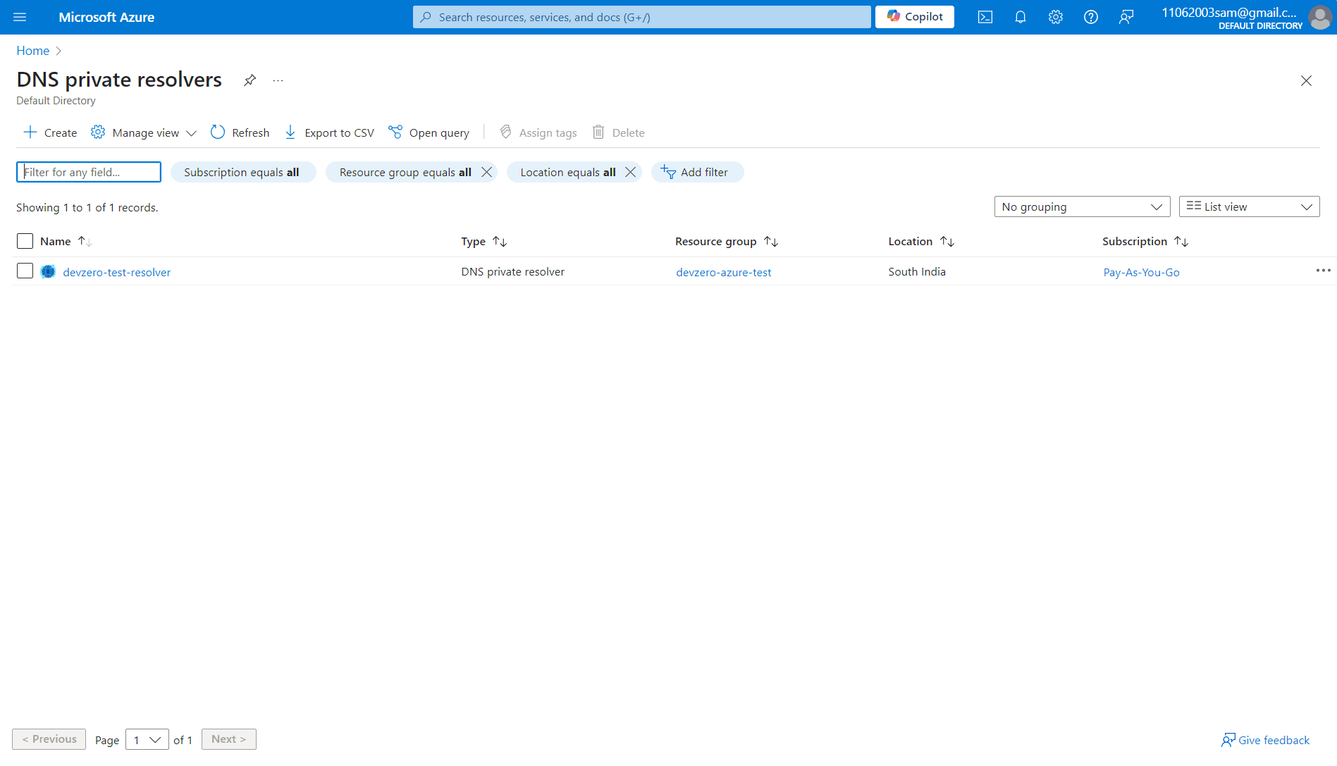 Azure VM Access