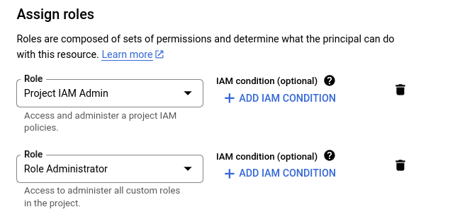 GCP Initial Permissions