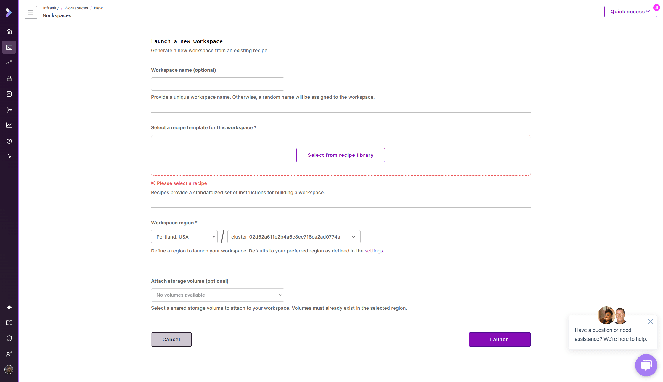 Configure Workspace Settings