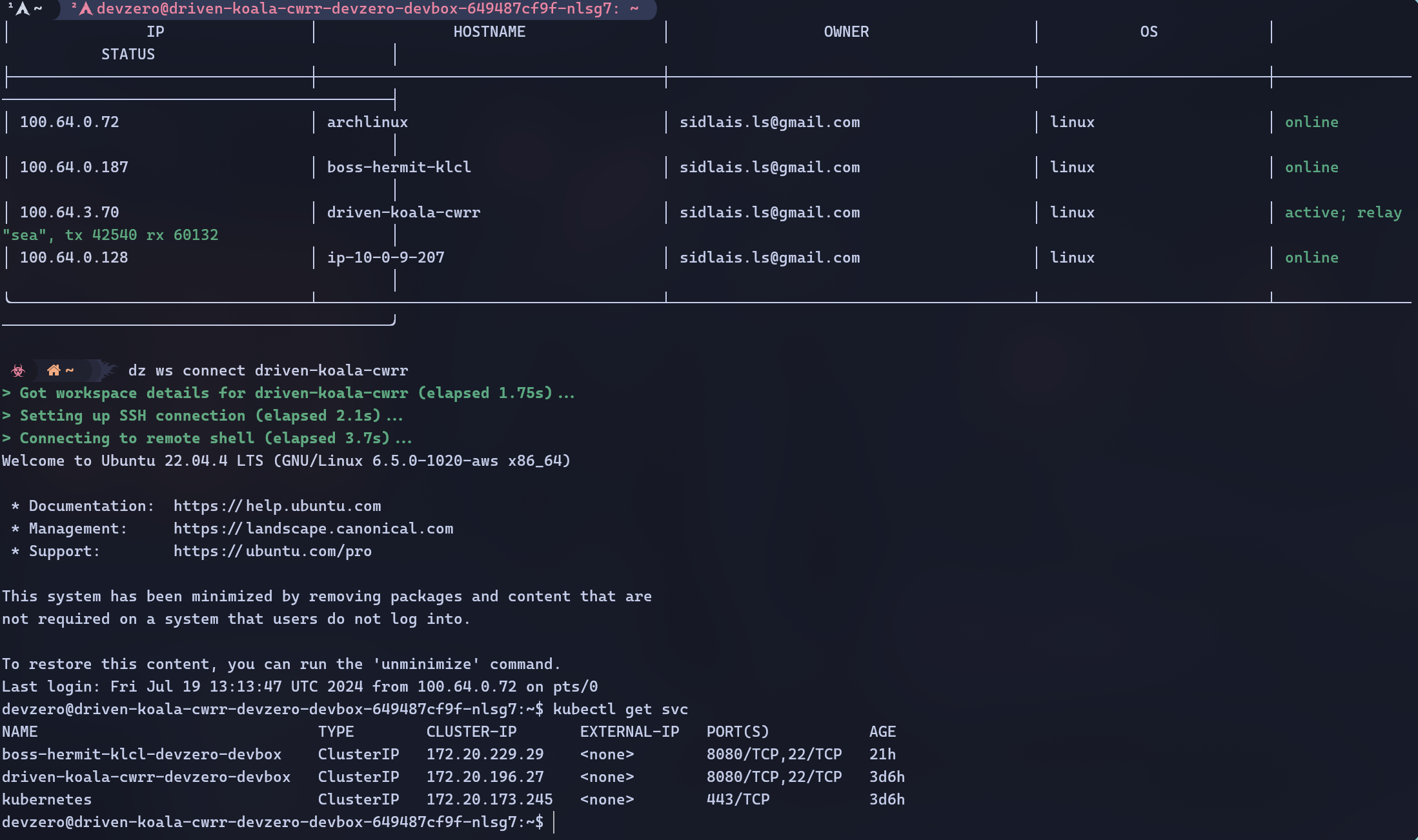 AWS EKS Access